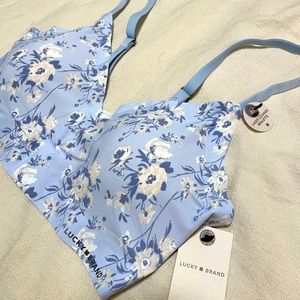 Lucky brand floral seamless lounge bralette